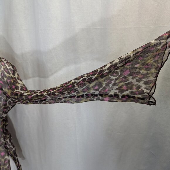 Trina Turk LA Size Small Sheer 100% Silk Top - Picture 6 of 12